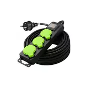 Produžni kabl sa prekidacem, 3 uticnice, 20 m, IP44
