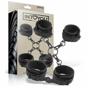 KOMPLET Intoyou Black Shadow Wrist And Ankle Cuffs