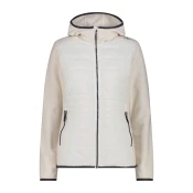 CMP WOMAN JACKET HYBRID FIX HOOD, ženska pohodna jakna, bež 35H1626