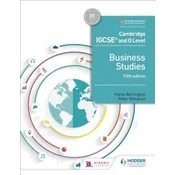 Cambridge IGCSE and O Level Business Studies 5th edition