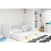 Drveni djecji krevet RICO za 2 djece, 200×90