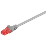 Goobay | CAT 6 | Omrežni kabel | Nezaščiten zasukani par (UTP) | Moški | RJ-45 | Moški | RJ-45 | Siv | 0,25 m