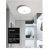 FSL Plafonska lampa LED, Senzor, 24 W, Bela