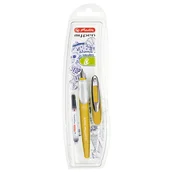 Herlitz nalivno pero, My.pen, za levičarje, rumeno/bel, na blistru