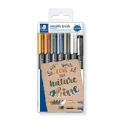 Dekorativni marker, 1-6 mm, stožčasta konica, STAEDTLER 8321, 6 različnih kovinskih barv, 7 kosov