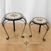 Autronic Stojalo za rože 30x30x34cm, keramika, bež, US1602