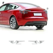 PPF zaščitna folija za luči Tesla Model 3 Highland 2024+ | TPU prozorna zaščita žarometov in zadnjih luči – Konfiguracija: Zadnje luči