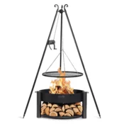 Cook King Vrtno kurišče MONTANA 80 cm + trinožno stojalo + rešetka