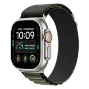 Tech-protect Nylon Pro pašček za Apple Watch 44/45/46/49mm, black/green