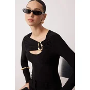 Trendyol Milla ženska bluza Twoaw26Bz00087, crna