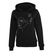 Womens Black One Line Fit Hooded Jacket