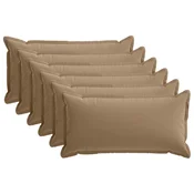 vidaXL Prevleka za blazino 6 kos HOUTEN Taupe 40 x 70 cm Poliester