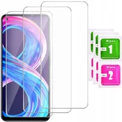 shumee 3x kaljeno steklo za realme 8/8 PRO | 3-PAKET
