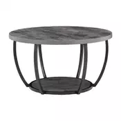 VEVOR Klubska mizica 805x805x44 cm siva