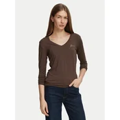 Guess Bluza W6BI56 K6890 Rjava Slim Fit