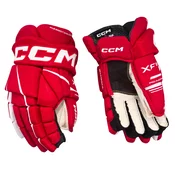 Hokejske rokavice CCM Tacks XF 80 Red/White Senior 13 palcev