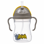 b.box lonček Sippy s slamico Warner Brothers Batman 240 ml grey, yellow