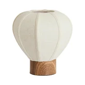 Kremno bela kovinska namizna svetilka s tekstilnim senčilom (višina 23,5 cm) Kyzo – Light & Living