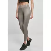 Womens asphalt leggings made of synthetic leather