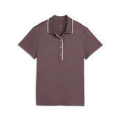PUMA CLOUDSPUN Bridges Short Sleeve Golf Polo Women, Clothing, Rich Cocoa, M
