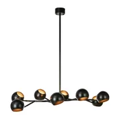 Markslöjd 108852 - Luster na šipci EDGAR 8xE14/40W/230V crna