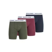 JACK & JONES Boksarice JACADRIAN marine / oliva / vinsko rdeča / bela