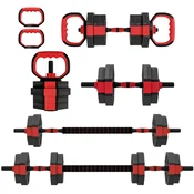 Homestar Set uteži 6-v-1 nastavljiv 15 kg 100x18x18 cm rdeč