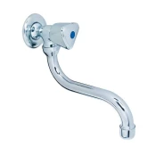 Slavina Piccolo 1/2 zidna donji izliv 140mm nikl-hrom Rosan
