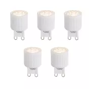 Komplet 5 LED žarnic G9 24 mm 3 W 300 lm 2700 K