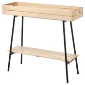 VANILJSTANG Stojalo za rože, bor/črna, 67 cm
