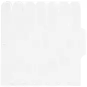 vidaXL Pernata pločica 10 pcs Bijela 30 x 30 cm Poliuretan i PET