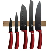 Berlingerhaus Komplet nožev z magnetnim držalom, 6 kosov, Burgundy Metallic Line