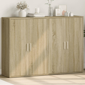 vidaXL Komoda 2 kosa sonoma hrast 60x31x84 cm inženirski les