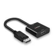 LINDY Adapter DisplayPort 1.2 DP - HDMI, 4K60Hz, 18G, M/F, kabel, crni 41068