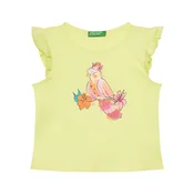 United Colors Of Benetton Majica 3I1XG10JK Rumena Regular Fit