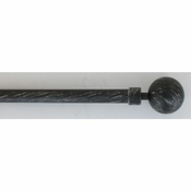 Luance Set karniša Basic, 120-210 cm, Crna
