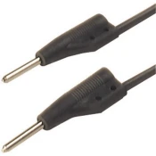 SKS Hirschmann 2 mm test lead, on both sides stackable plugs, 25 cm
