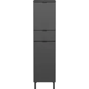 Antracitno siva visoka ozka kopalniška omarica 30x120 cm Arcena – Germania