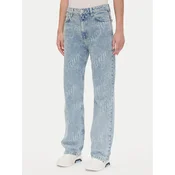 HUGO Jeans hlače Elyah_B 50534771 Modra Straight Fit