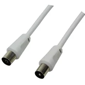 Logilink TV antenni kabel, IEC/M - IEC/F, CCS, bijeli, 2,5 m