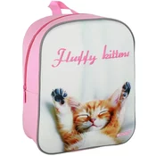 Spirit: Happy Kittens srečna mačja 3D vzorčasta zaobljena otroška nahrbtnik 30x25x12cm