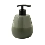 WILMA Soap Dispenser, green - Zelena - 100x155 mm - Gedy - WILMA - 24 - Keramika - Dozator za milo - Krožni - 100 - 155 - 100 - 14