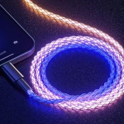 MXM Kabel za polnjenje in sinhronizacijo USB/USB-C z osvetlitvijo ozadja, 1 meter