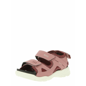 ECCO Otvorene cipele, svijetlosiva / ružičasto crvena / burgund