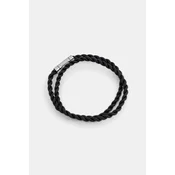 Usnjena zapestnica HUGO E-DOUBLEBRAID4-BRA