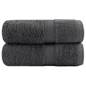 Premium rucnici za goste SOLUND 2 kom. antracit 30x50 cm 600 g/m2