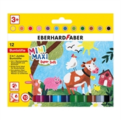 Eberhard Faber Mini Maxi 3v1 Jumbo barvice, 12 kosov