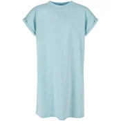 Ocean Blue Extended Shoulder Turtle Dress for Girls