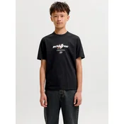 Jack & Jones Junior Majica JCOCLUB siva / oranžna / črna / bela