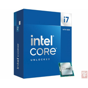 Intel Core i7-14700KF, 2.50GHz/5.60GHz turbo, 20 cores (28 Threads), 33MB Smart cache, 28MB L2 cache, NO Graphics